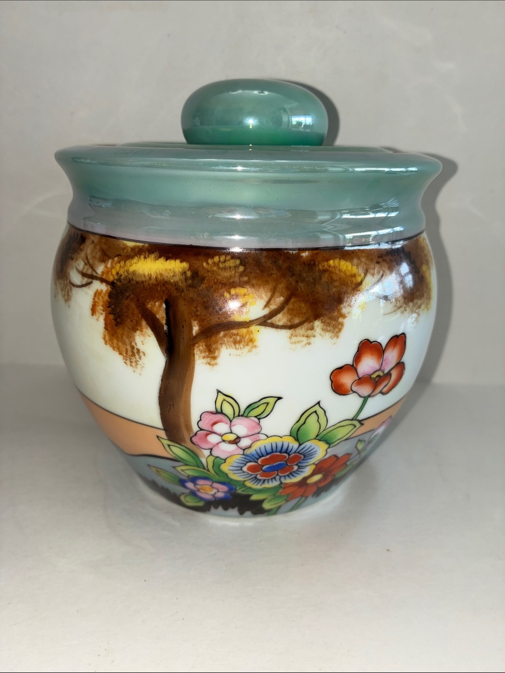 Vintage Japanese Biscuit Jar